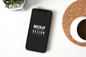 Premium mobile phone screen mockup template | Free stock psd mockup - 527526