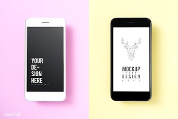 Premium mobile phone screen mockup template | Free stock psd mockup - 527537