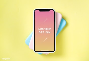 Premium mobile phone screen mockup template | Free stock psd mockup - 527542