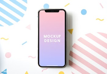 Premium mobile phone screen mockup template | Free stock psd mockup - 527628