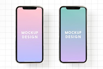 Premium mobile phone screen mockup template | Free stock psd mockup - 527645