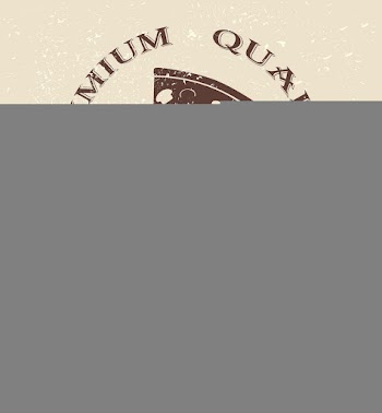 Premium pizza vintage label stamp banner design vector image
