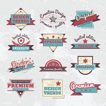Premium quality badge vector set | Free stock vector - 531368