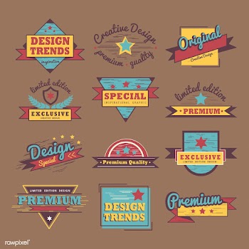 Premium quality badge vector set | Free stock vector - 531377