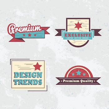 Premium quality badge vector set | Free stock vector - 531429