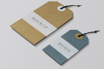 Premium quality clothing label mockup Free Psd