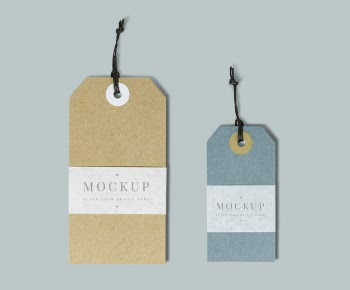 Premium quality clothing label mockup Free Psd