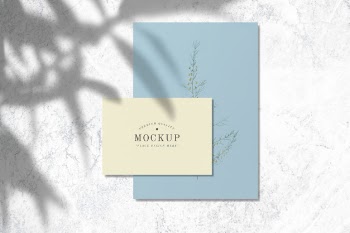 Premium quality design card mockups Free Psd