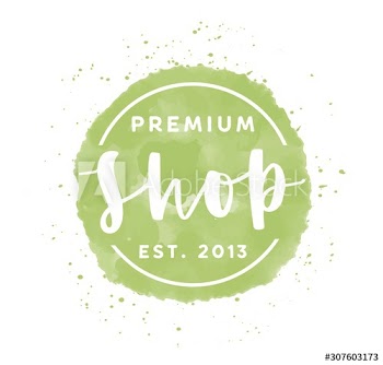 Premium shop logo vector illustration