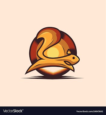 Premium squirrel logo design template vintage vector image