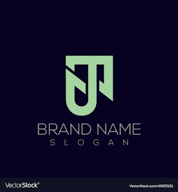 premium tj or jt letter logo template