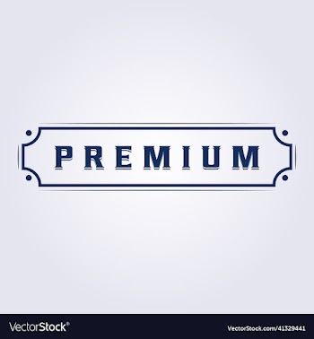 premium typography word logo