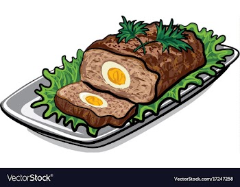  					Prepared meat loaf vector image														