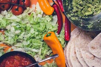 Preparing Mexican burritos 