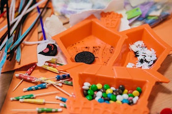 Preschool Halloween table