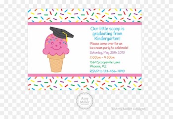 Preschool Or Kindergarten Graduation Diy Printable - Ice Cream Graduation Party