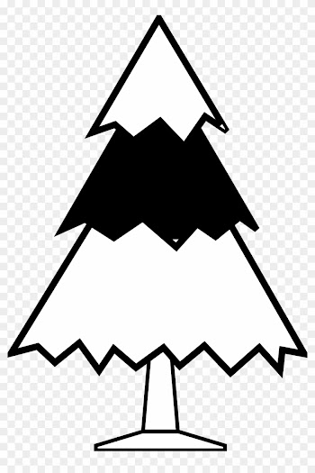 Present Black And White Christmas Present Clipart Black - Tree Line Drawing Clip Art