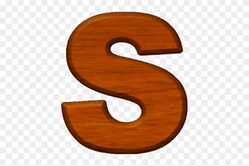 Presentation Alphabets Cherry Wood Letter S - Letter S Wood
