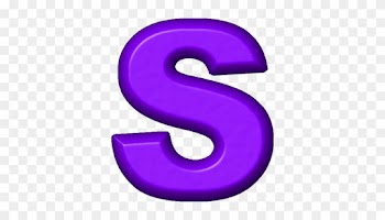 Presentation Alphabets Purple Refrigerator Magnet S - Purple Letter S Png