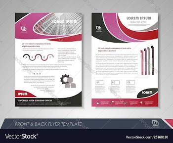 Presentation flyer concept vector image