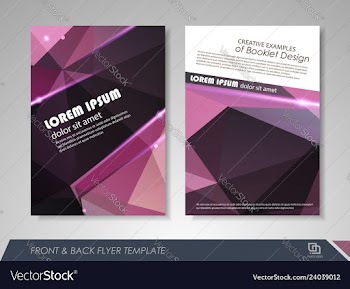 Presentation flyer vector image