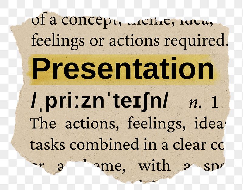 Presentation png word sticker, torn | Free PNG - rawpixel