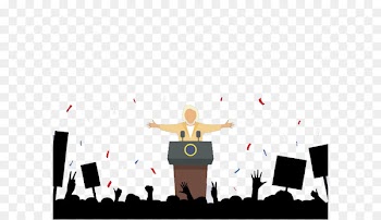 President of the United States US Presidential Election 2016 - Trump cartoon speech vector material 