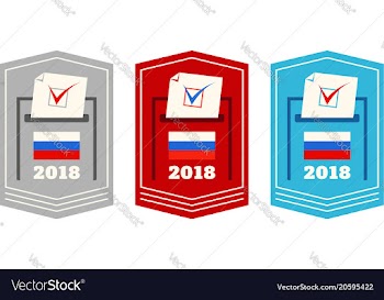  					Presidential election in russia vector image														