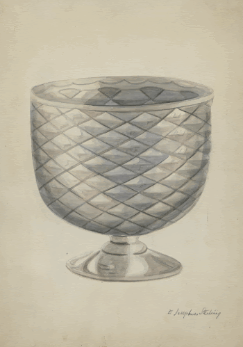 Pressed Glass Bowl (ca.1936) by Ella | Free Photo - rawpixel