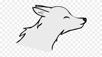 Pretty Anime Wolf Drawing In Two Whole Colors - Anime Wolf