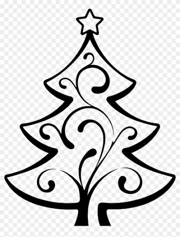 Pretty Christmas Tree Line Drawing 914859 - Christmas Tree Line Drawing