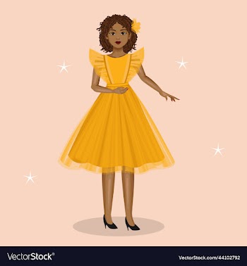 pretty girl in yellow dress brunette girl
