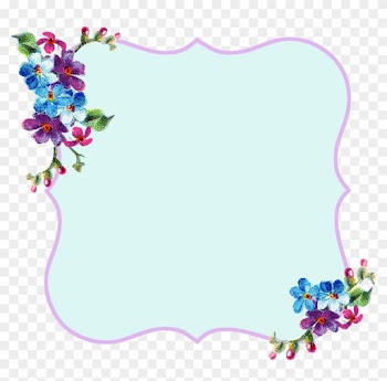 Pretty Lavender And Blue Printable Frame ♥ - Pretty Frames