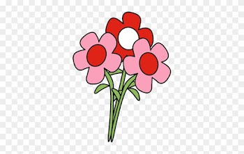 Pretty Valentine's Day Flowers Clip Art - Valentine Flowers Clip Art