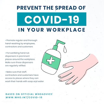 Prevent the spread of COVID-19 in your workplace social template sourc.. | Free  vector - 2315905