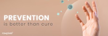 Prevention is better than cure cironavirus banner | Free  vector - 2304952