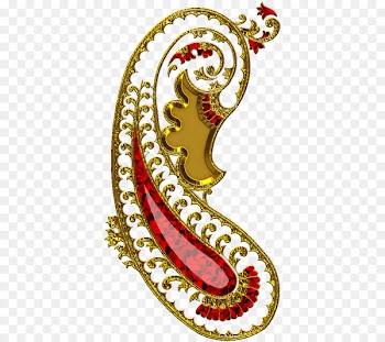 Preview Paisley Clip art - Indian ruby ​​jewelry 