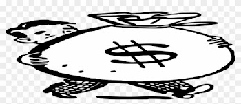 Price Clipart Sign - Money Bag Black And White