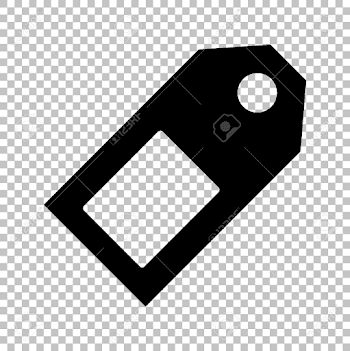 Price Tag Sign. Flat Style Icon On Transparent Background Royalty ...