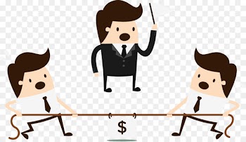 Price war Competition Business - Business people tug of war 