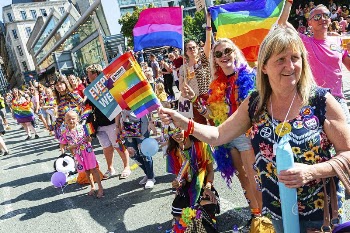 Pride celebration parade, August 24, | Free Photo - rawpixel
