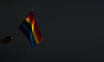 Pride Flag In Low Light