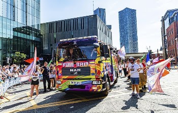 Pride parade truck, August 24, | Free Photo - rawpixel