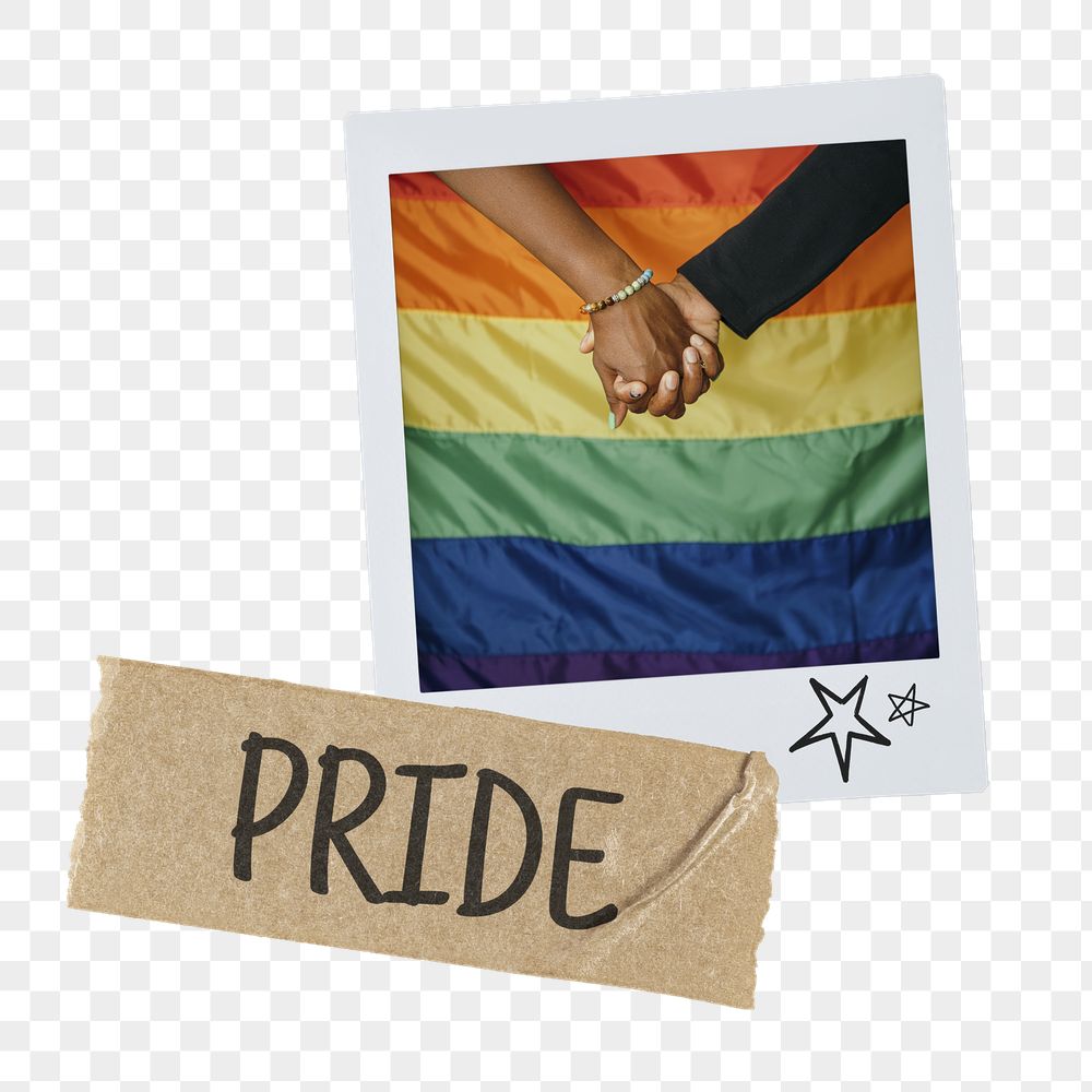 Pride png instant photo, LGBTQ | Free PNG - rawpixel