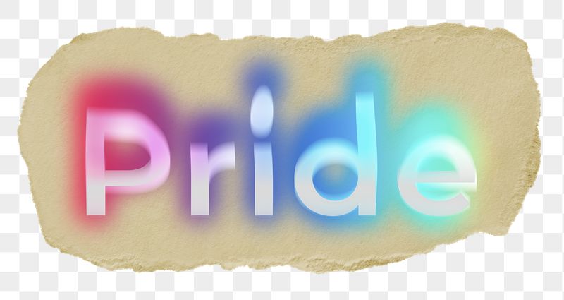 Pride png ripped paper word | Free PNG - rawpixel