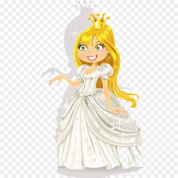 Prince Charming Cartoon Princess - Queen white 