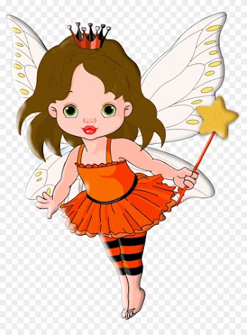 Princess And Fairytale Clipart - Illustration Of Halloween Baby Fairy And He Magnet