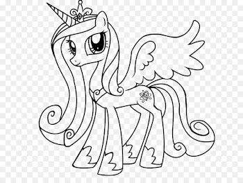 Princess Cadance Coloring book Drawing Winged unicorn - color little prince 