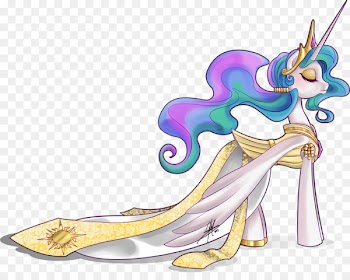 Princess Celestia Princess Luna Twilight Sparkle Pony Dress - unicorn horn 