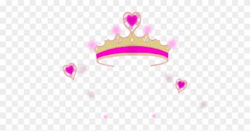 Princess Crown Pink Heart Clipart - Princess Crown Clip Art